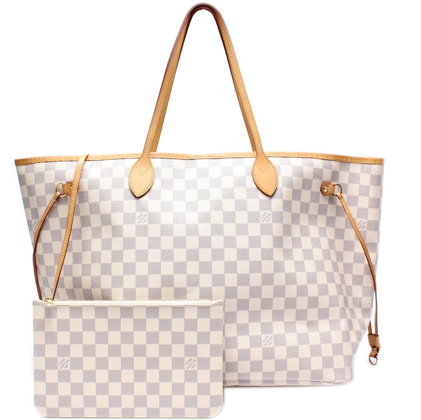 Louis Vuitton Neverfull GM W/ Wallet Damier Azur