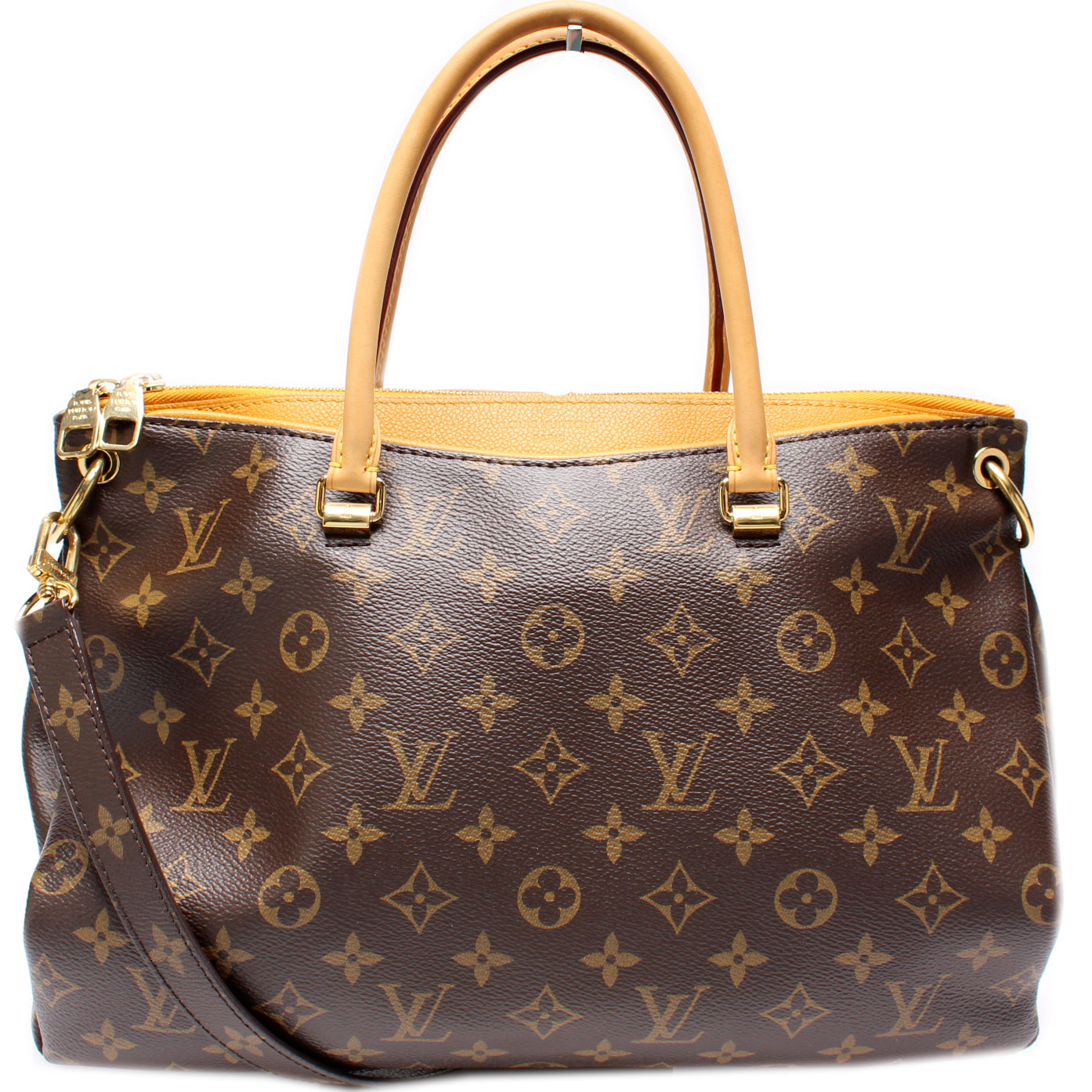 Louis Vuitton Pallas Tote Monogram Canvas Side