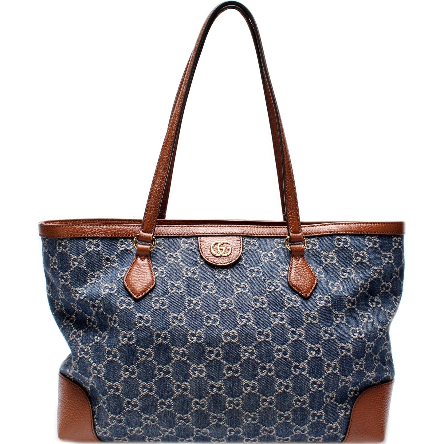 Gucci 631685 Ophidia GG Denim Tote Bag