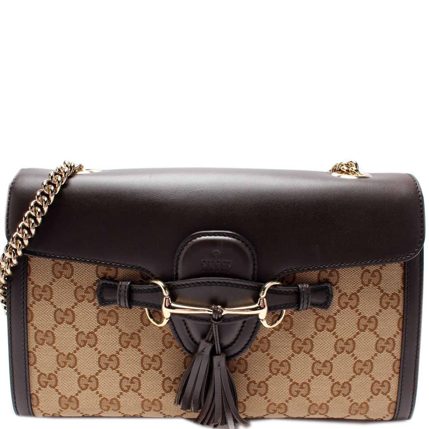 Gucci Leather Canvas Shoulder Bag