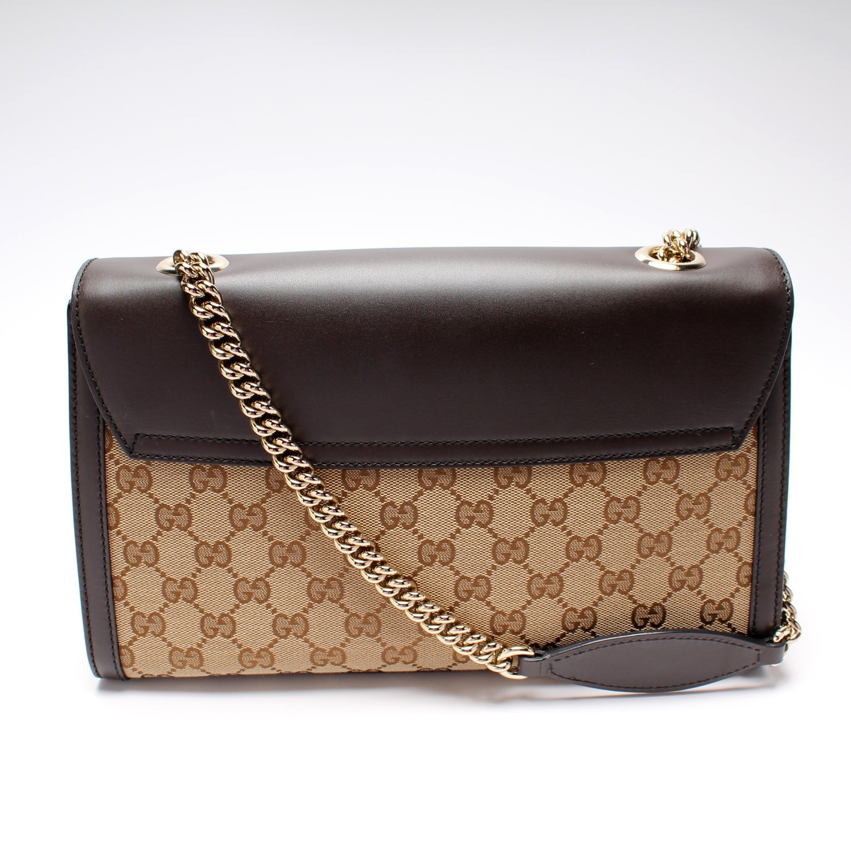 Gucci Leather Canvas Shoulder Bag