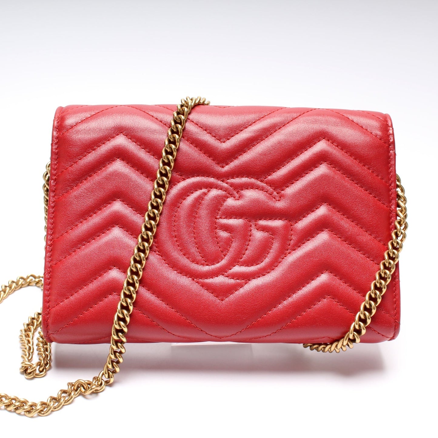 Gucci 474575 Marmont Chain Wallet Bag