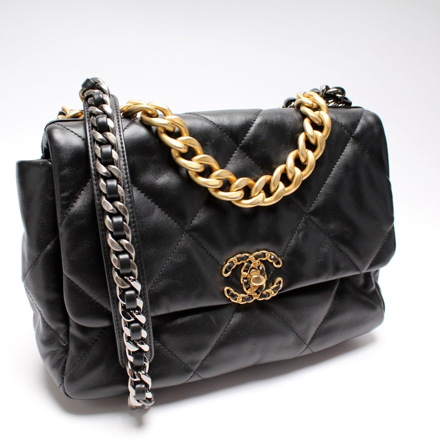 Chanel Quilted Goatskin 19 Large Flap 32M Bag
