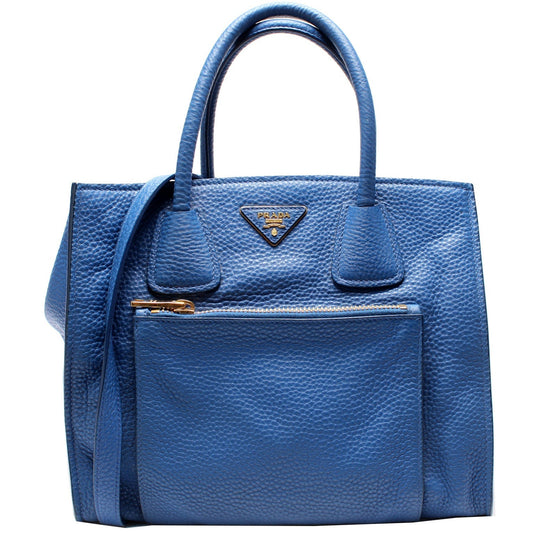 Prada Vitello Daino Front Pocket Tote Bag