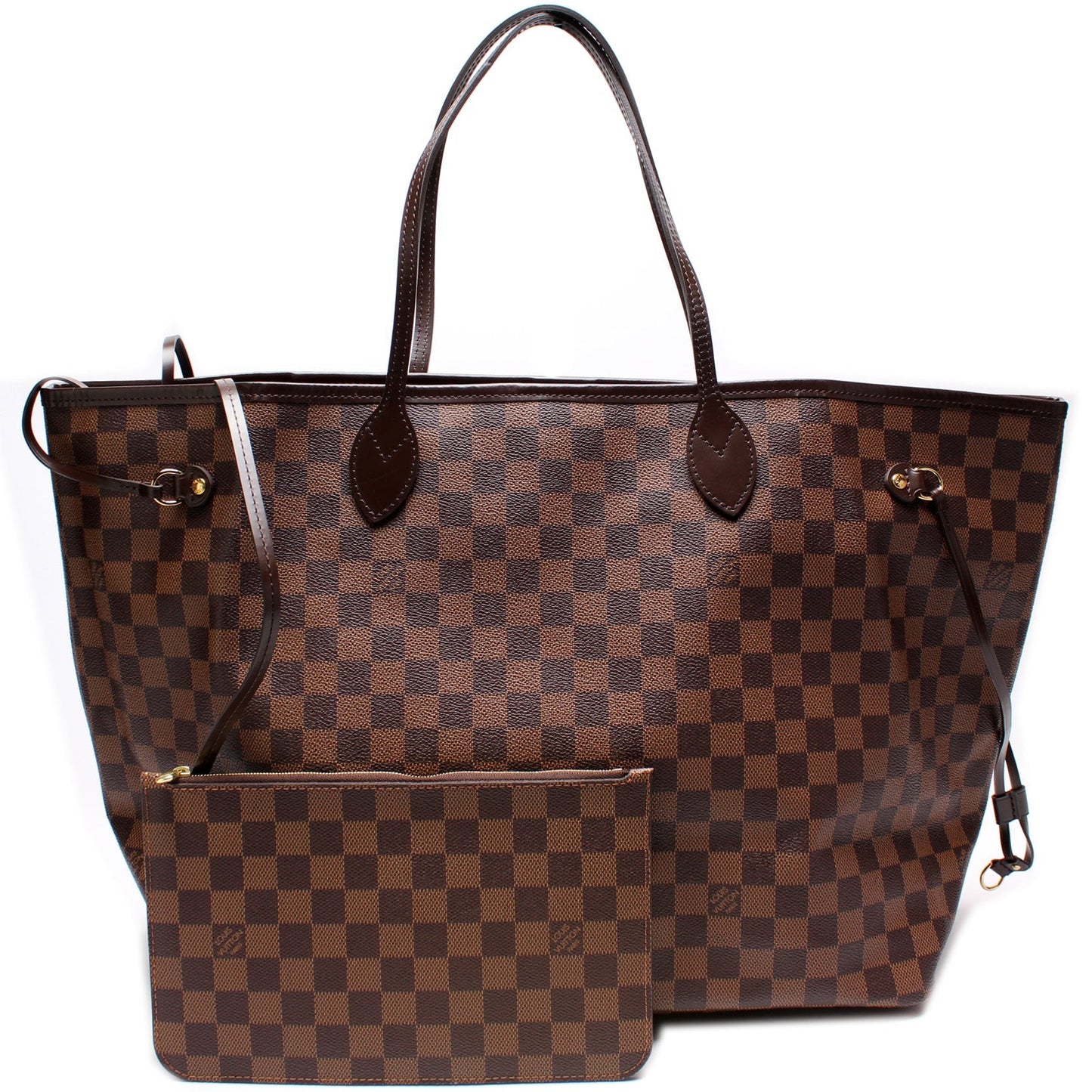 Louis Vuitton Neverfull W/ Wallet GM Damier Ebene
