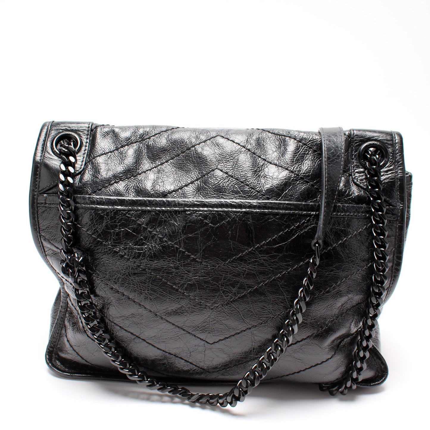 Saint Laurent Niki Medium Crinkle Leather Bag