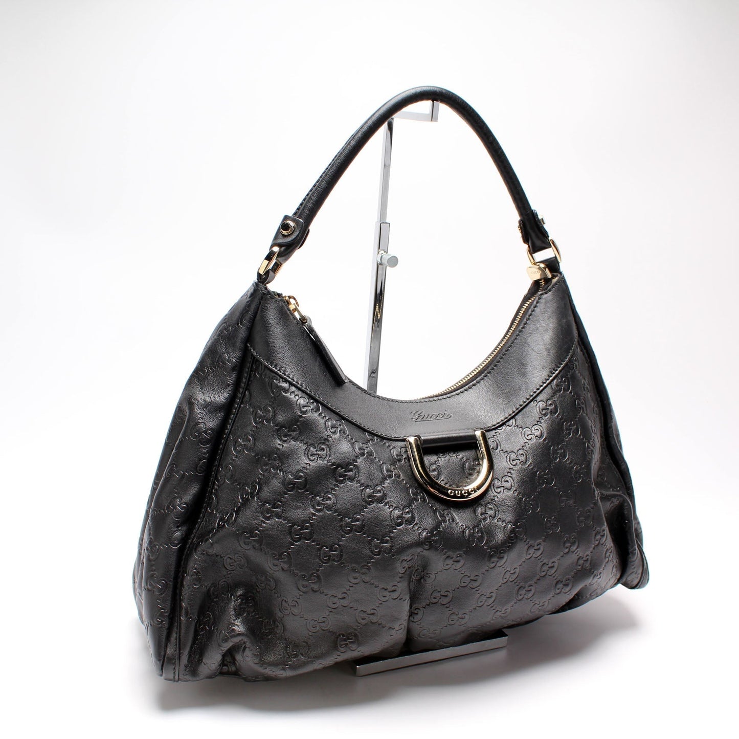 Gucci 189833 scima D Ring Hobo Bag