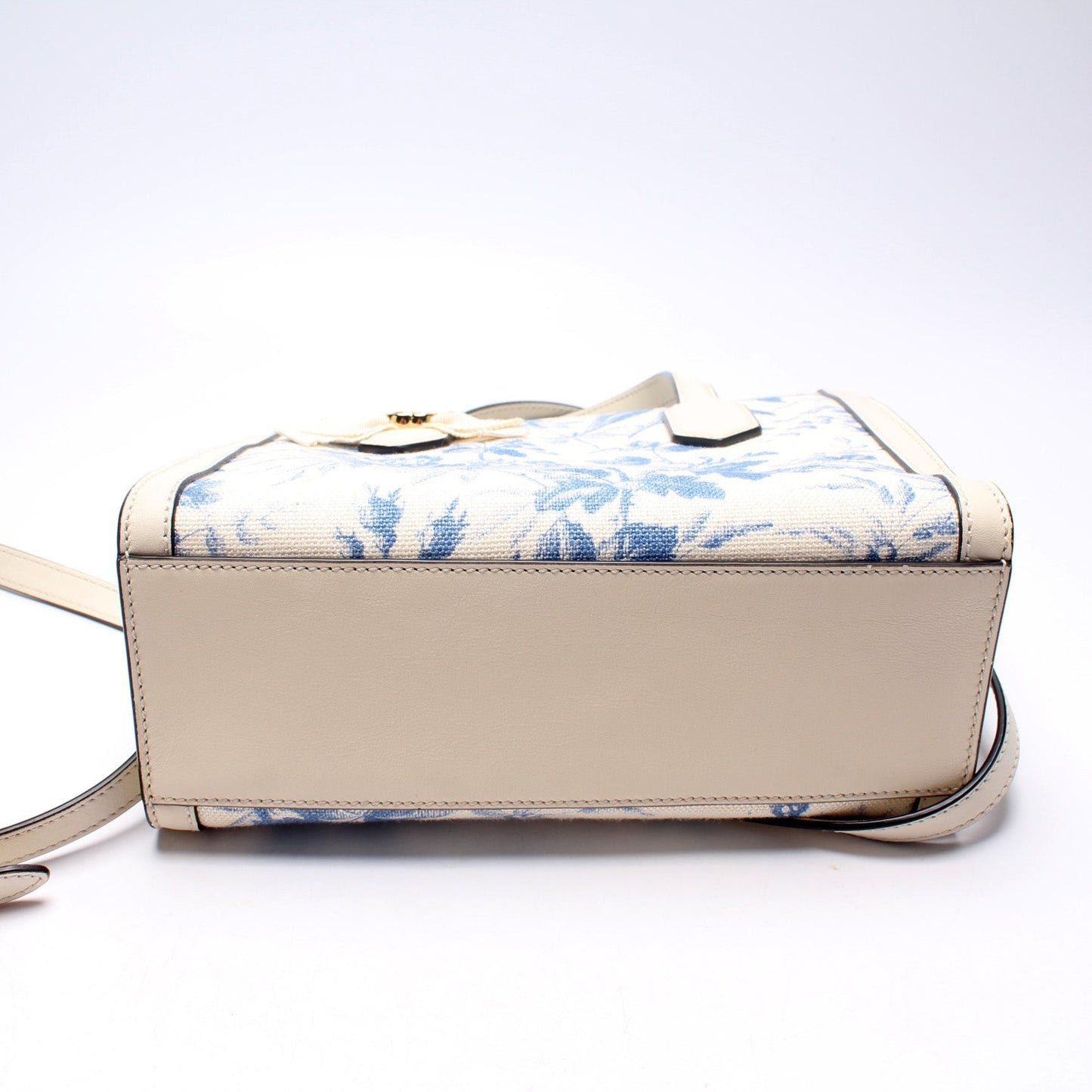 Gucci 443089 Ribbon Tote Small Floral Bag