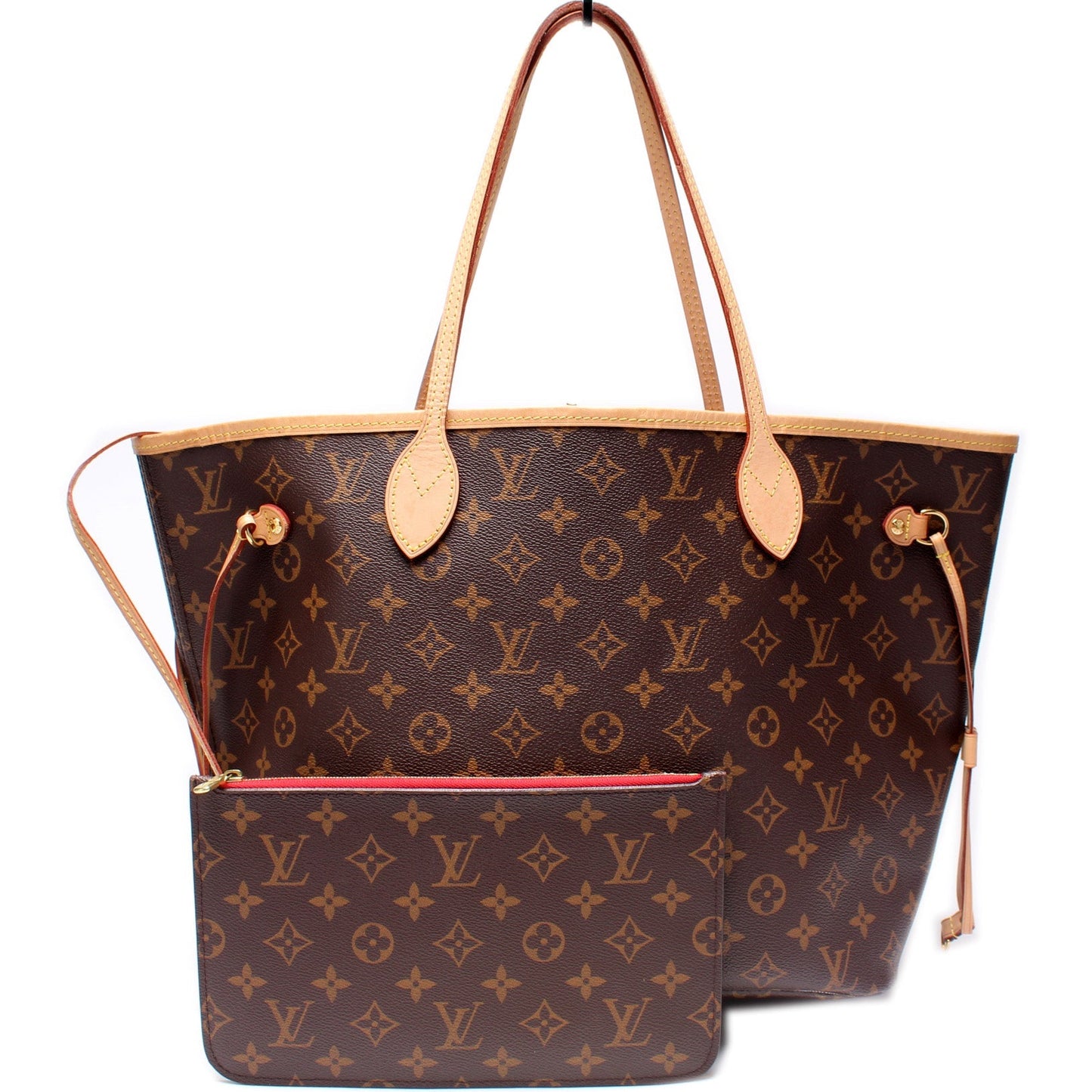 Louis Vuitton Neverfull W/Wallet MM Monogram
