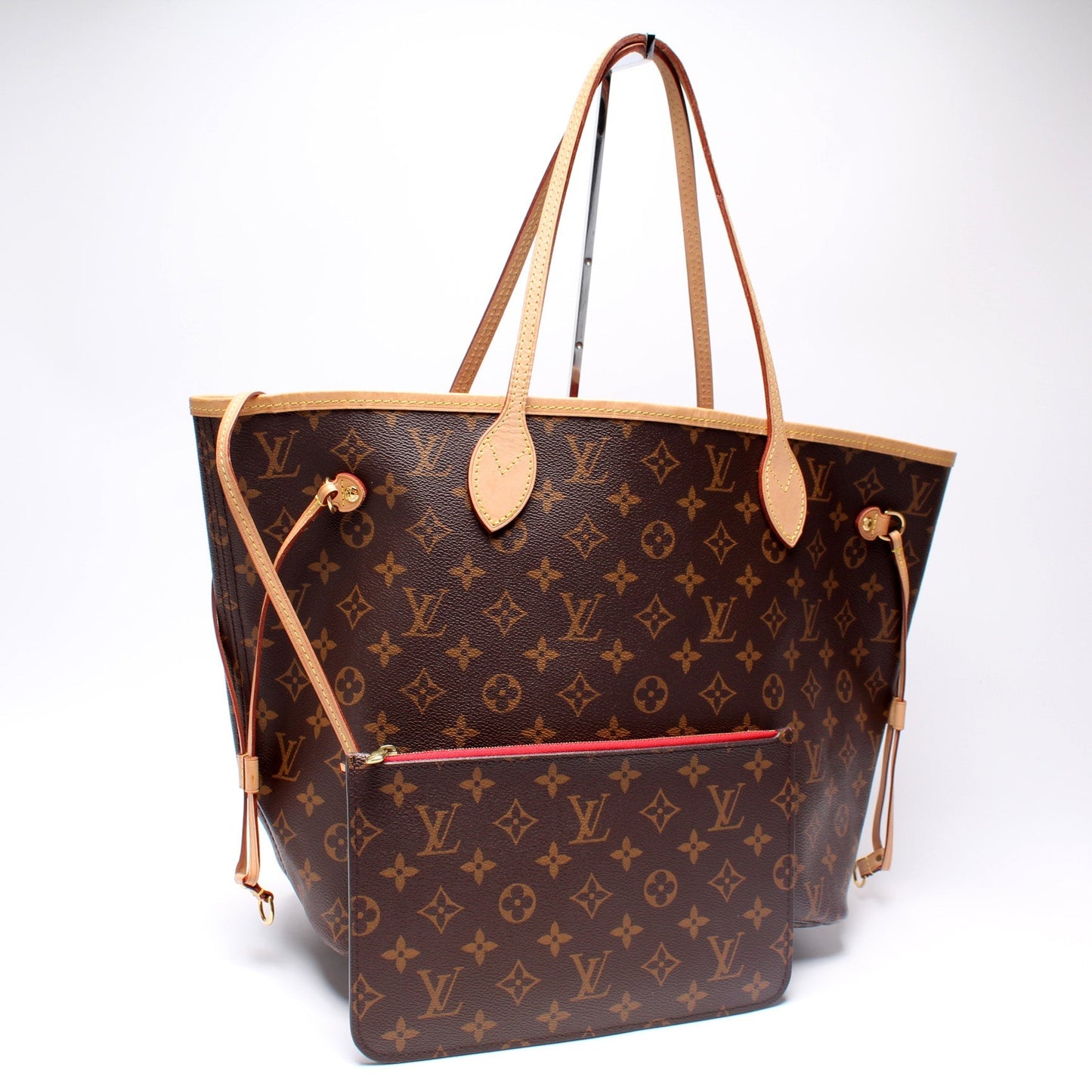 Louis Vuitton Neverfull W/Wallet MM Monogram