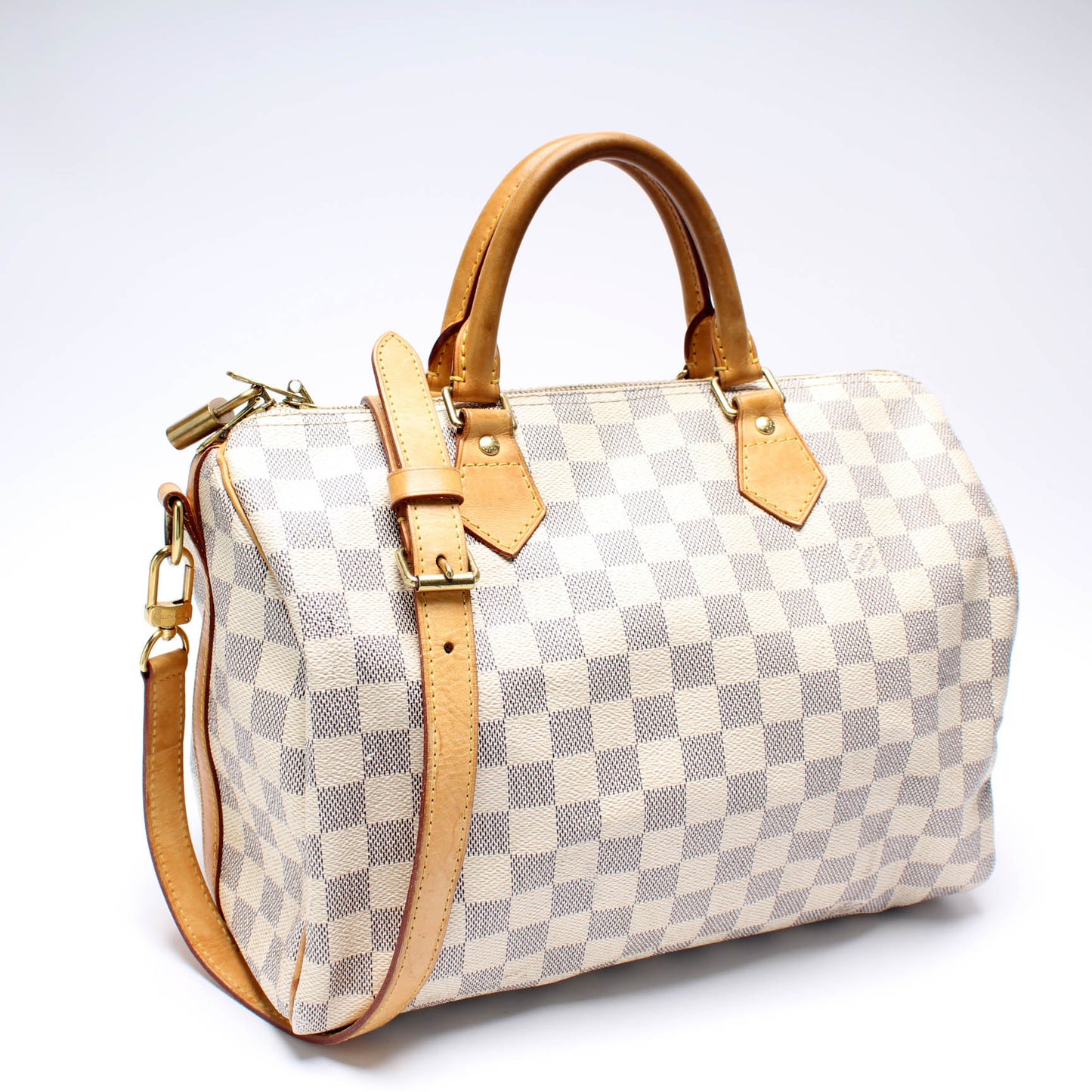 Louis Vuitton Speedy 30 Bandouliere Damier Azur