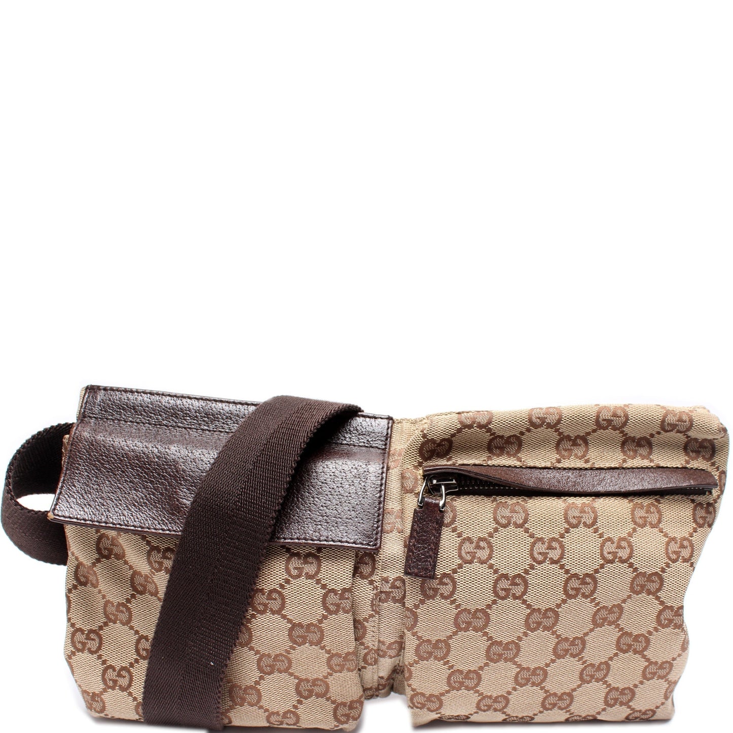 Gucci 28566 GG Canvas Wait Bag
