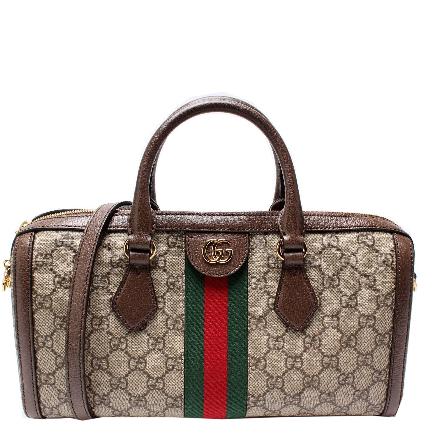 Gucci 524532 GG Supreme Ophidia Boston Medium Bag