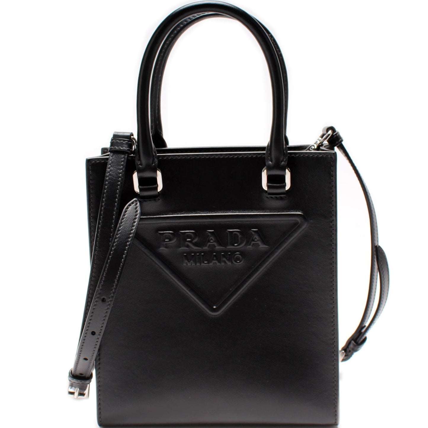Prada 1BA333 Leather Small Handbag Bag