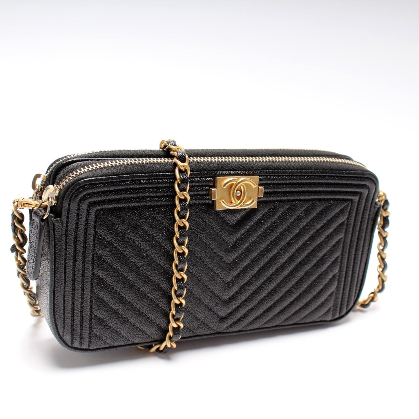 Chanel WOC Boy Double Zip Bag
