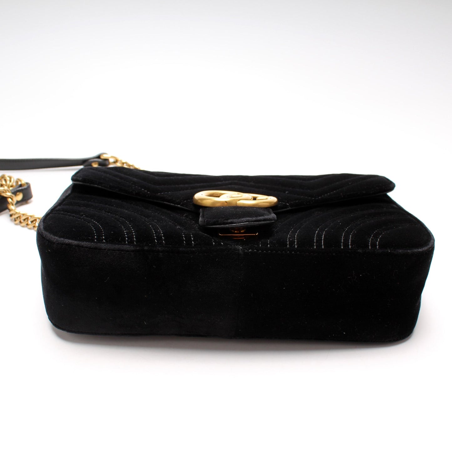 Gucci 443497 Marmont Shoulder Velvet Small Flap Bag