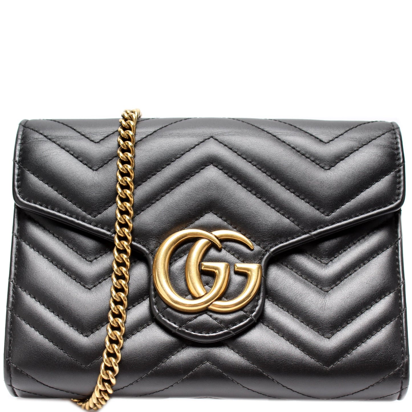 Gucci 474575 Marmont Chain Wallet Bag