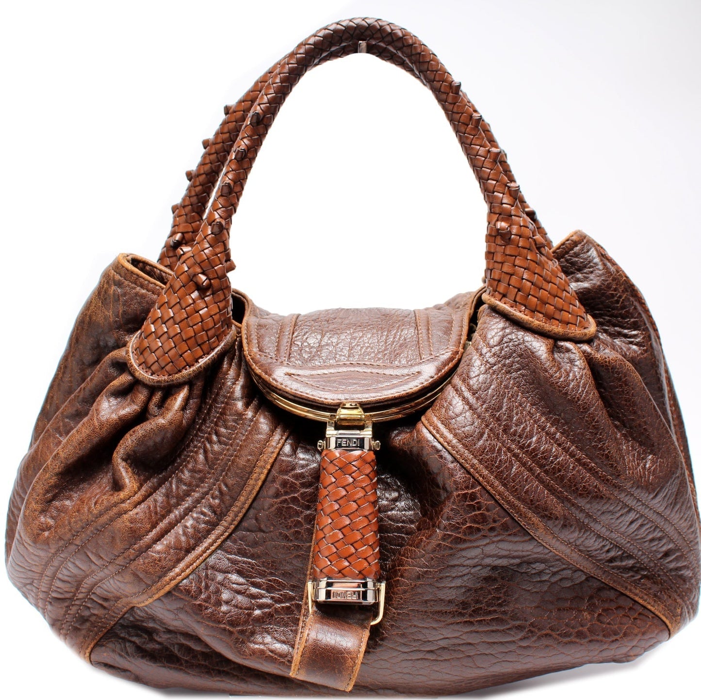 Fendi 8BR511 Spy Leather Bag