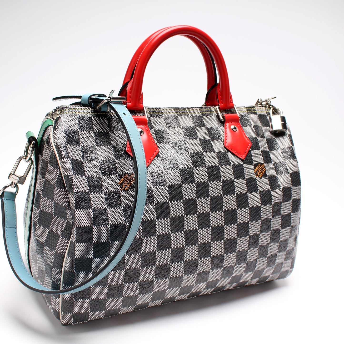Louis Vuitton Speedy 30 Bandouliere Special Edit Colored Damier