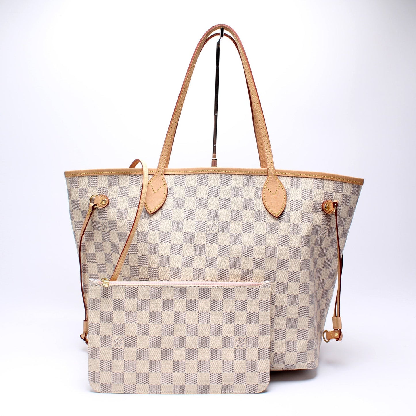 Louis Vuitton Neverfull MM W/ Wallet Damier Azur