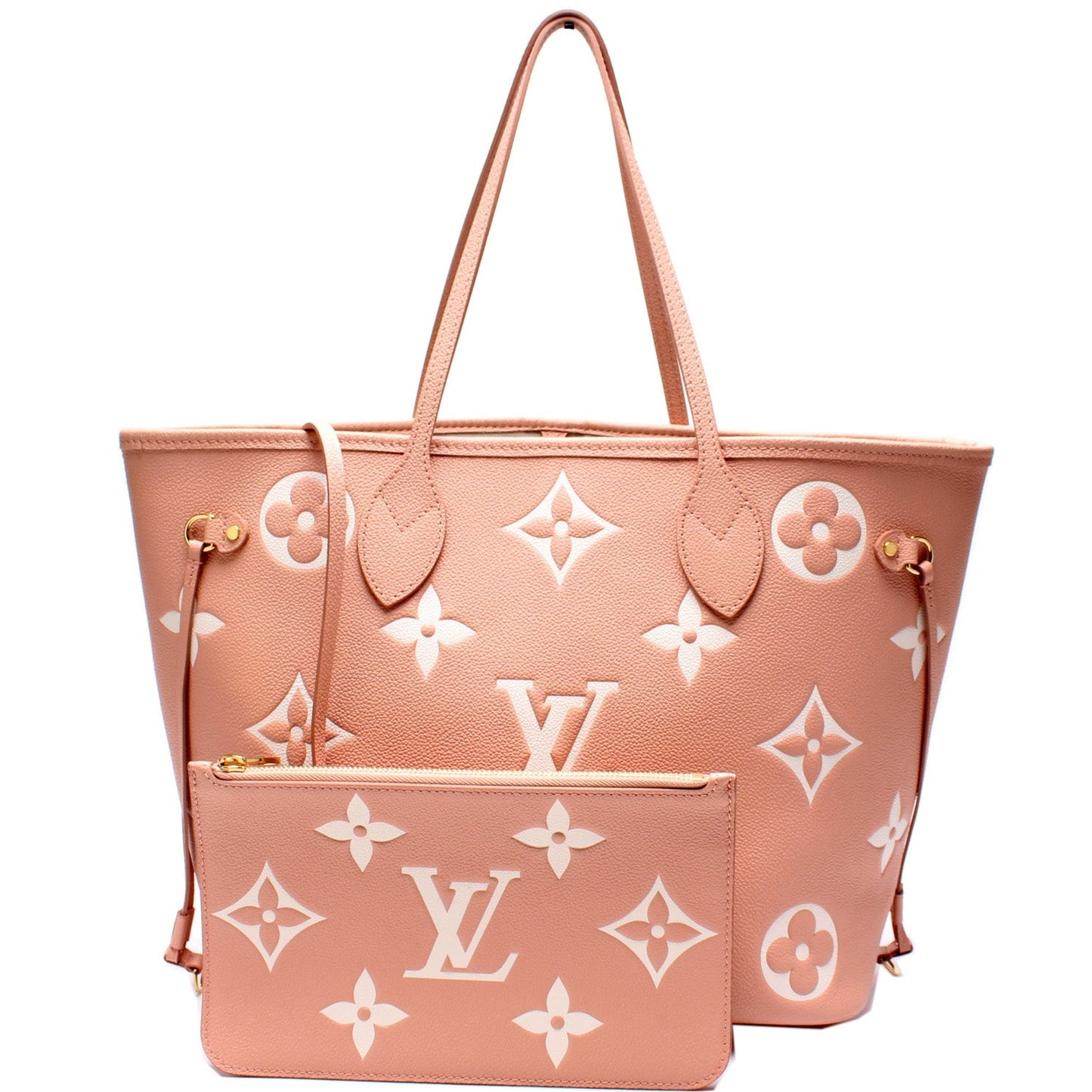 Louis Vuitton Neverfull w/ Wallet MM Bicolor Empreinte