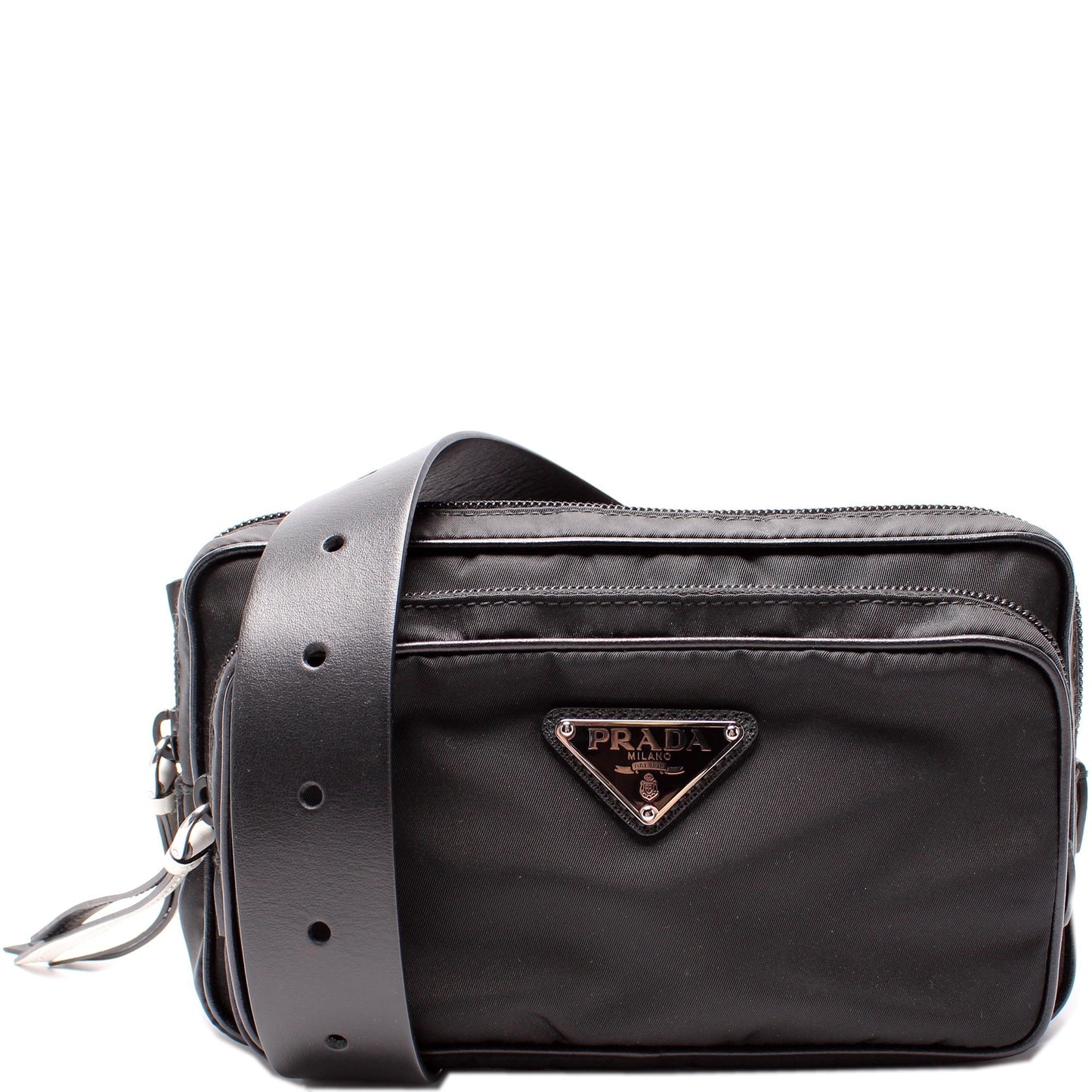 Prada Tessuto Nylon Studded Belt Bag