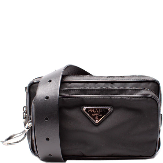 Prada Tessuto Nylon Studded Belt Bag
