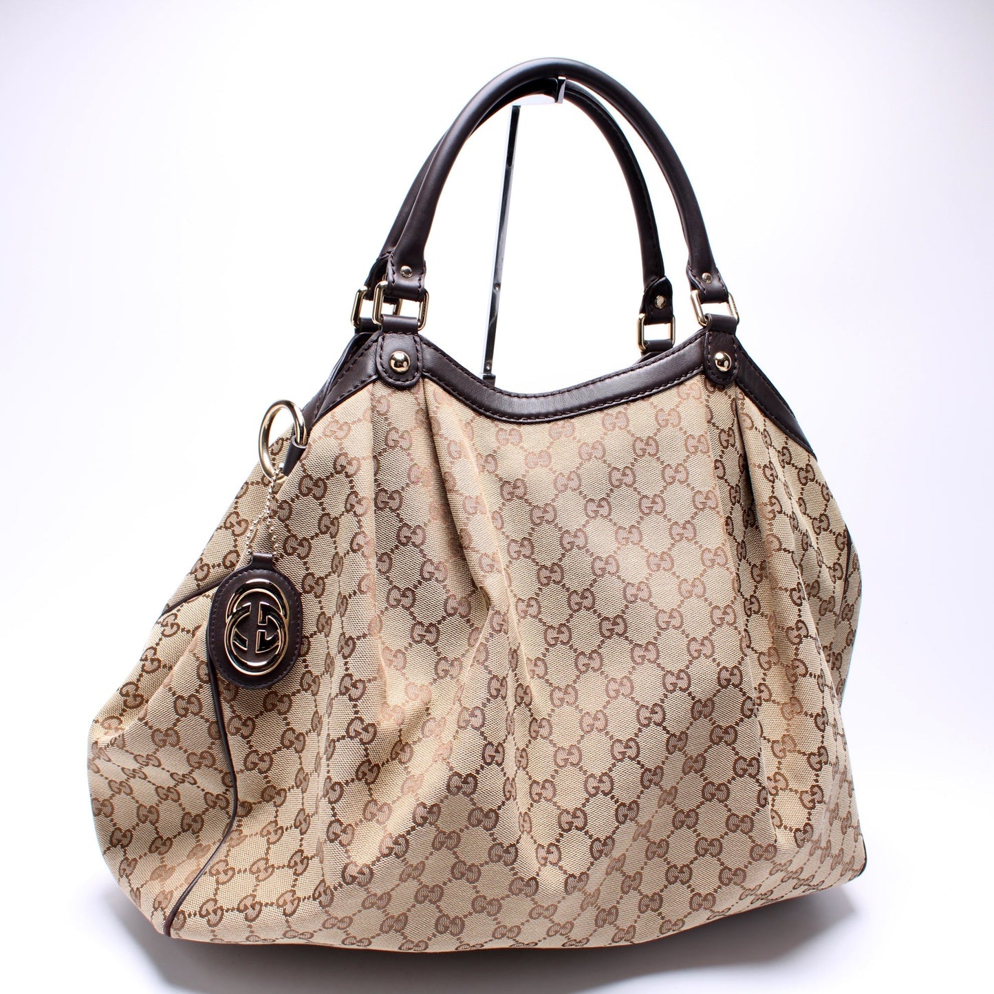 Gucci 211943 Sukey GG Canvas Large Bag