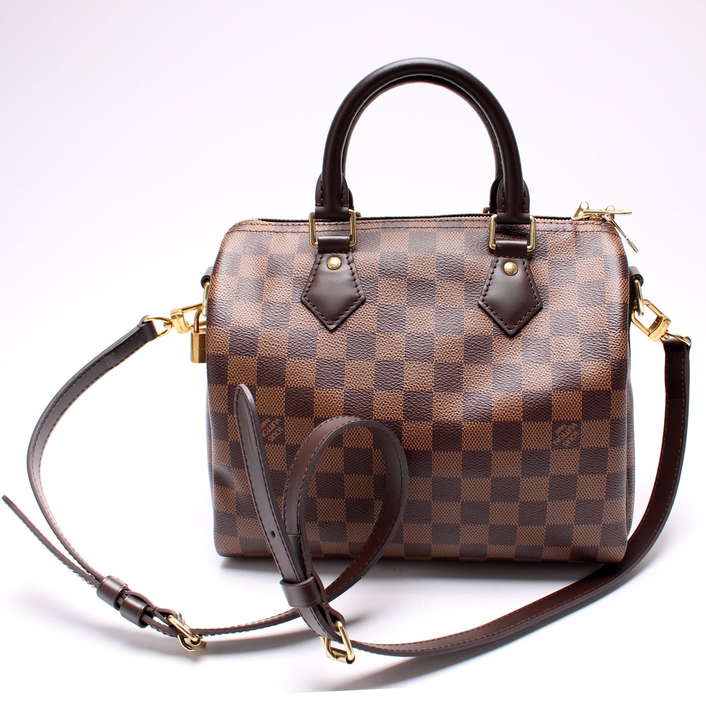 Louis Vuitton Speedy 25 Bandouliere Damier Ebene