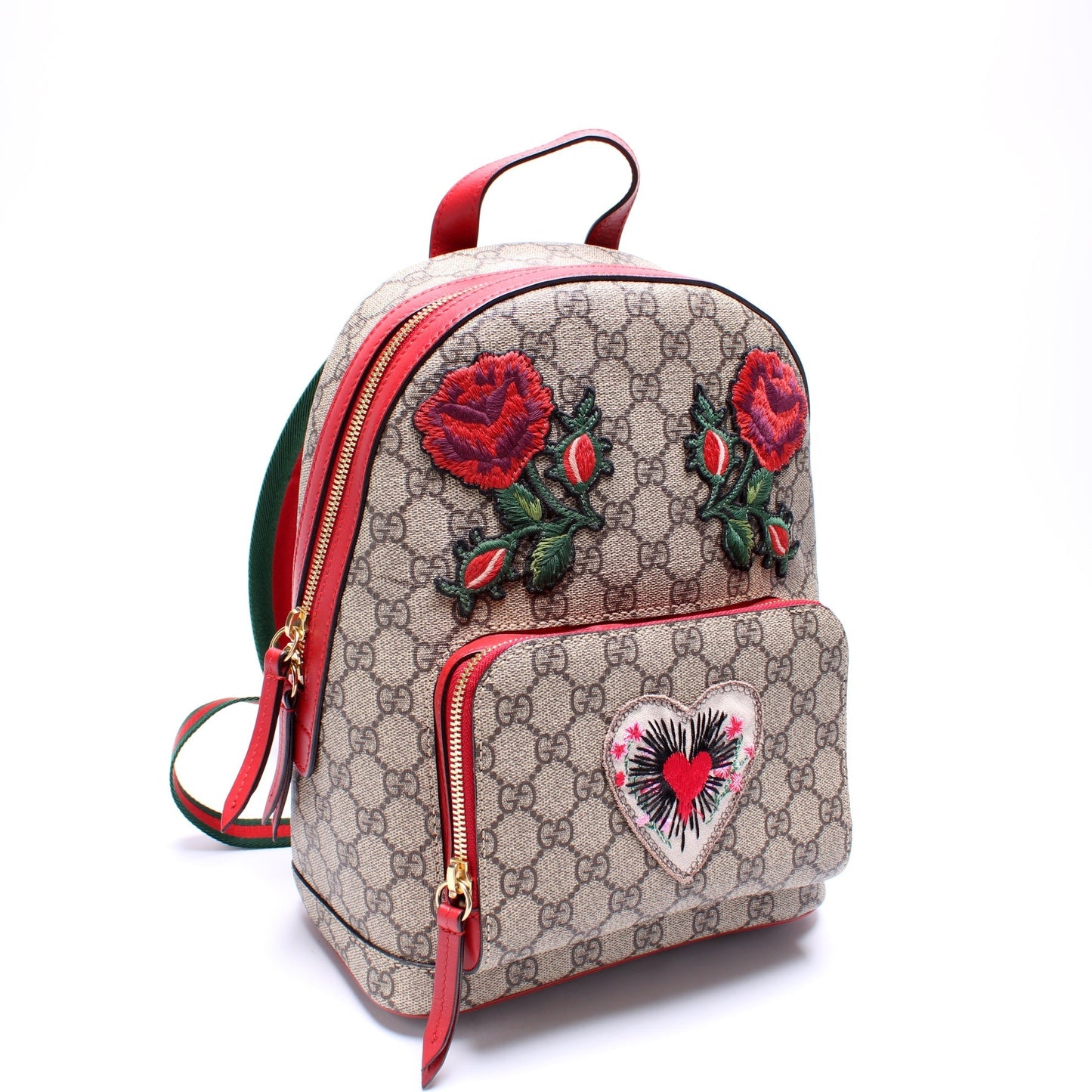 Gucci 427042 GG Supreme Garden Embossed Backpack Bag