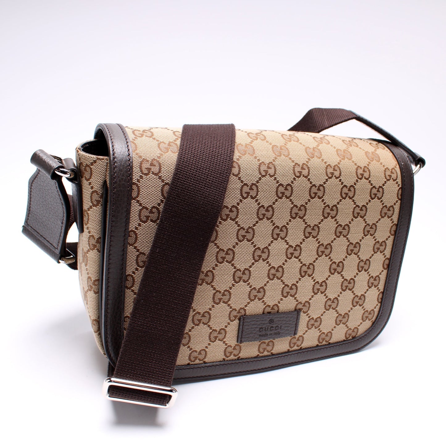 Gucci 449172 GG Canvas Messenger Bag