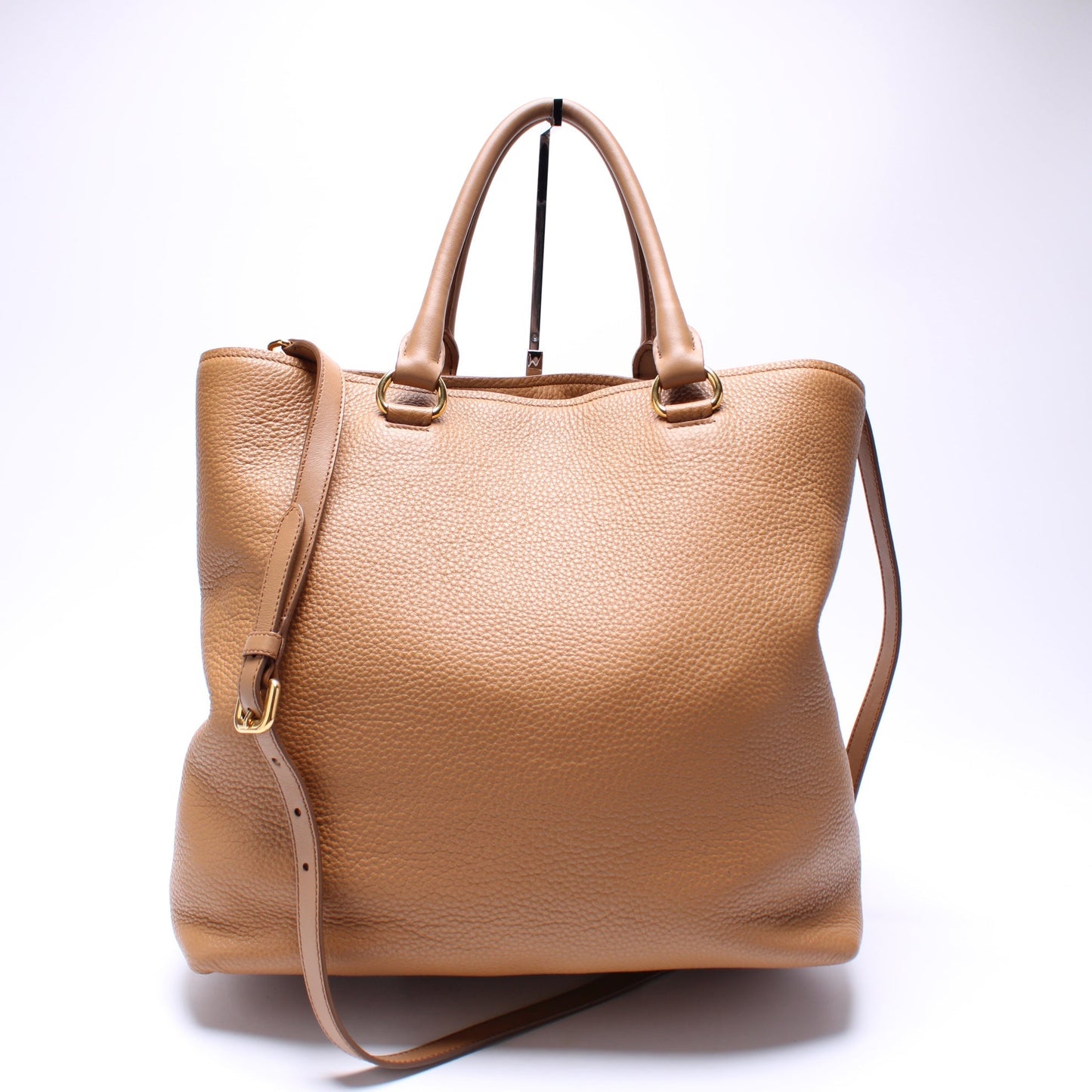 Prada 1BG049 Vitello Daino Pocket Tote Bag