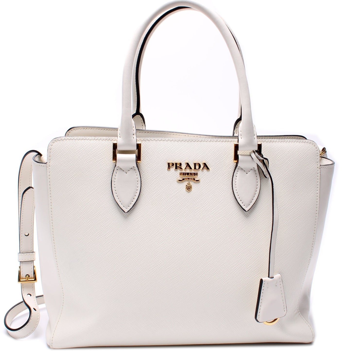 Prada 1BA189 Saffiano Calfskin Top Handle Bag