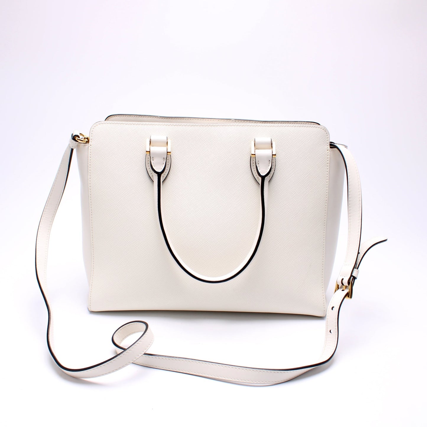 Prada 1BA189 Saffiano Calfskin Top Handle Bag