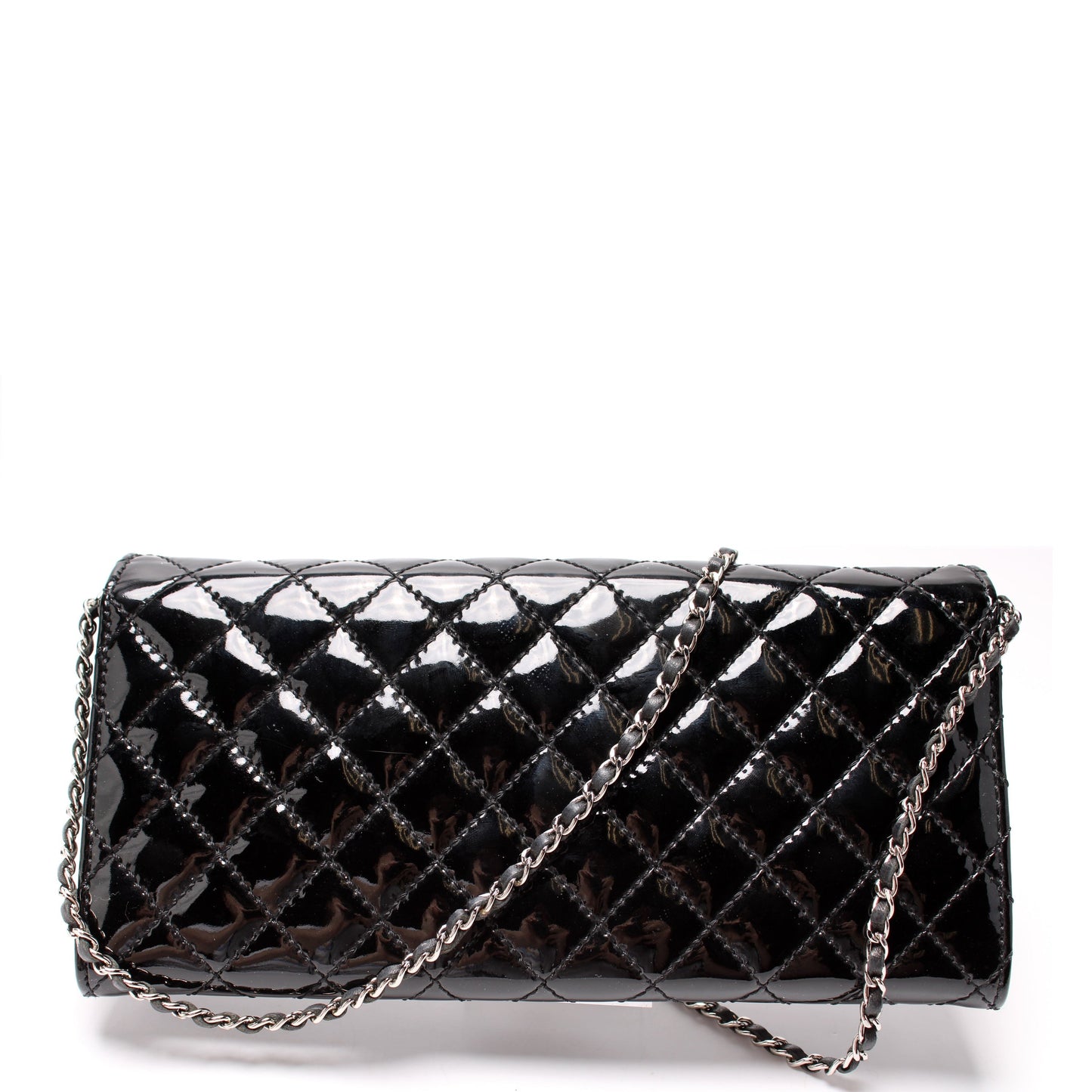 Chanel CC Flap Wallet Patent Quilted 14M Bag