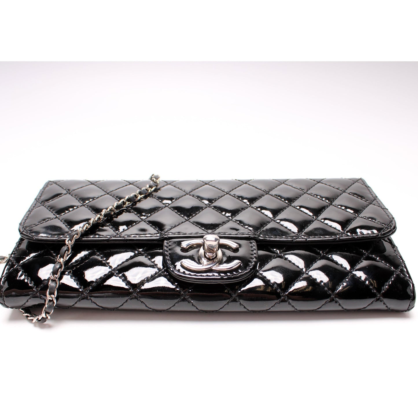 Chanel CC Flap Wallet Patent Quilted 14M Bag