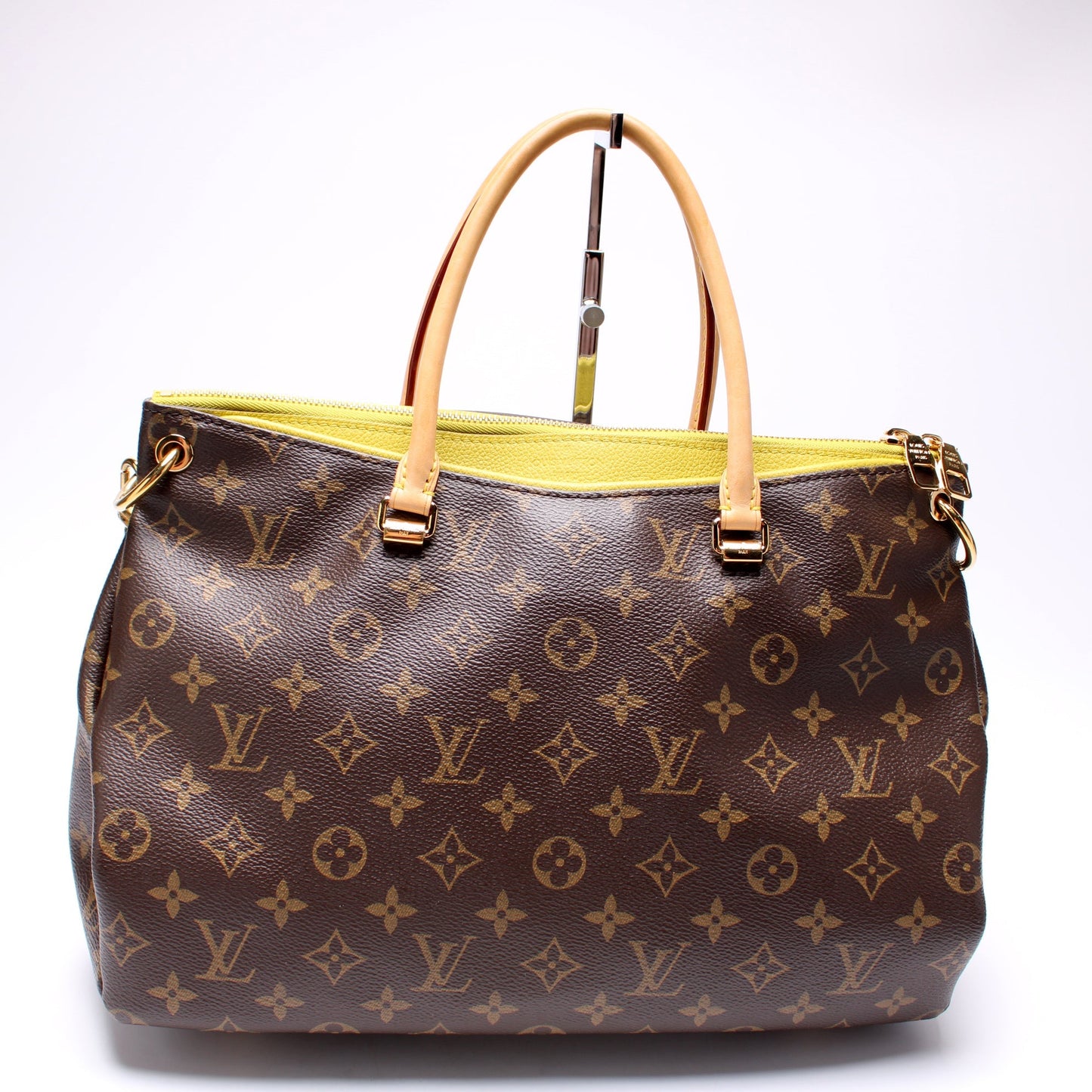 Louis Vuitton Pallas Tote Monogram Canvas Side