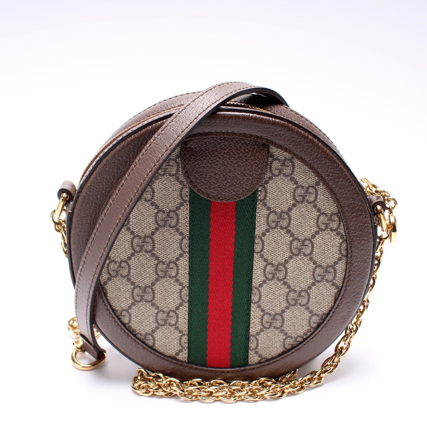 Gucci 550618 Ophidia GG Supreme Round Small Crossbody Bag