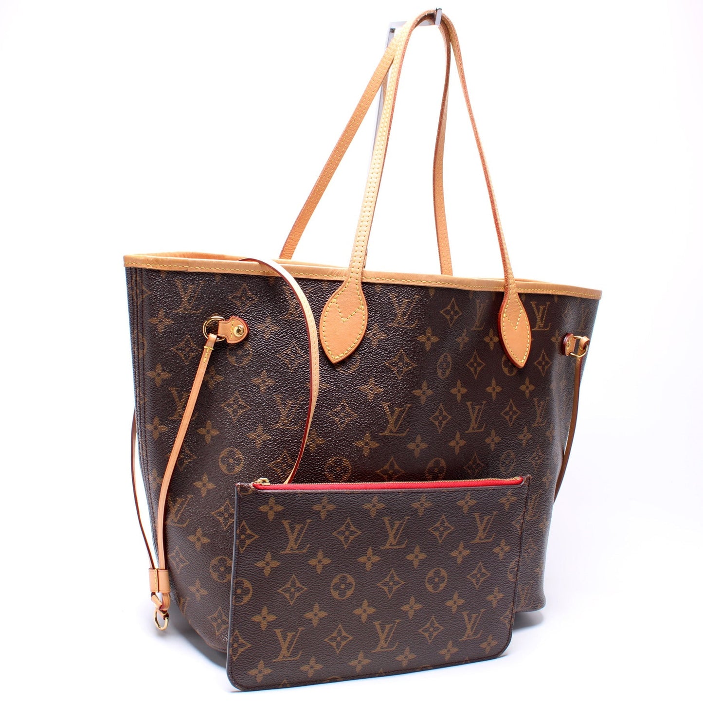 Louis Vuitton Neverfull MM W/Wallet Monogram
