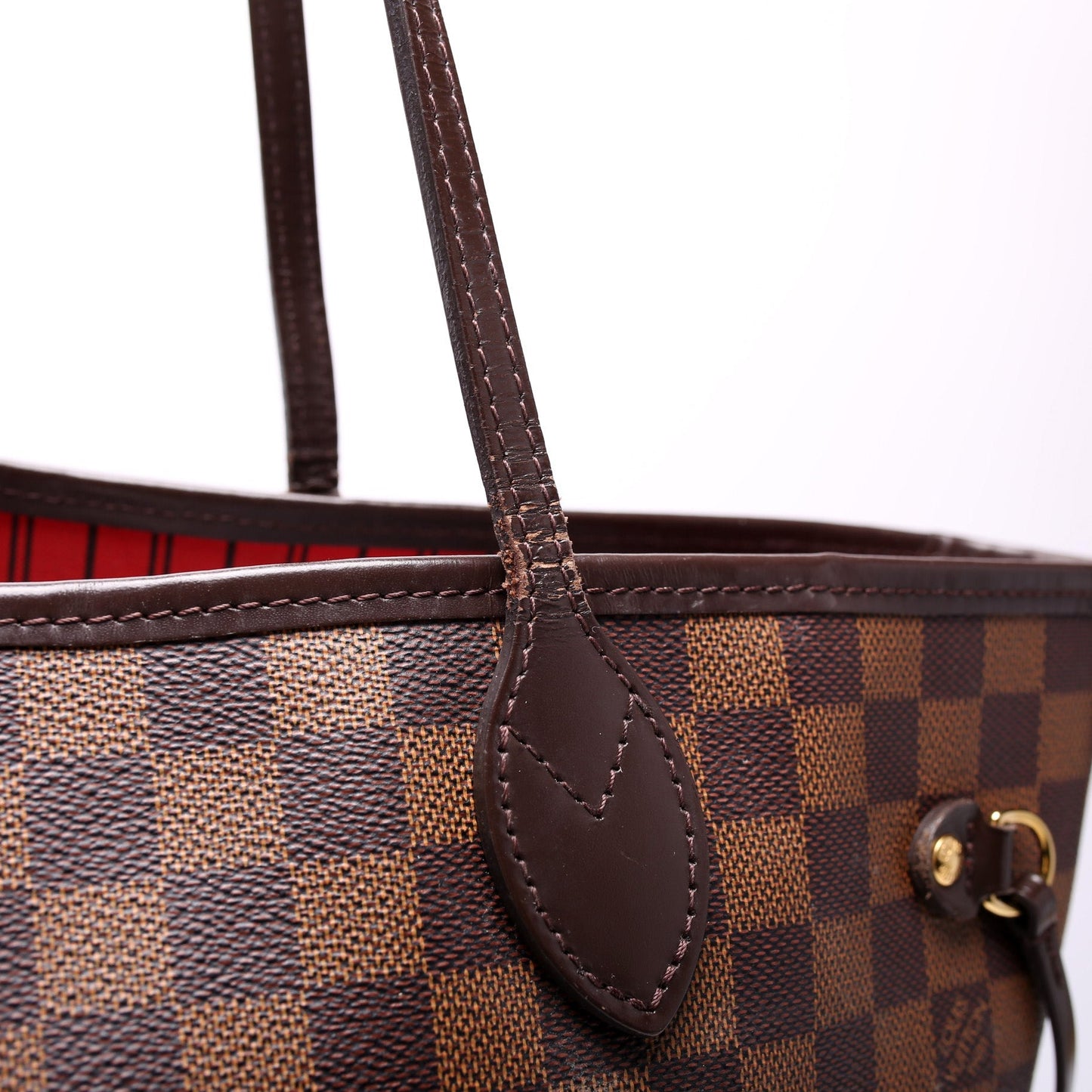 Louis Vuitton Neverfull w/Wallet MM Damier Ebene