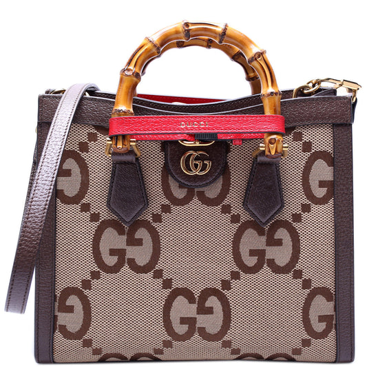 Gucci 660195 Jumbo GG Canvas Diana Small Tote Bag