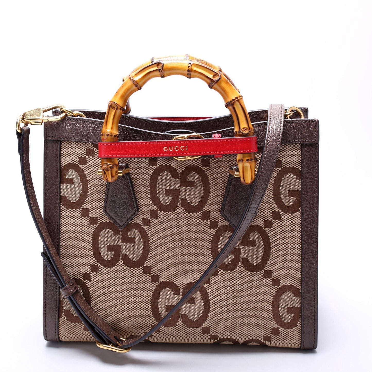 Gucci 660195 Jumbo GG Canvas Diana Small Tote Bag