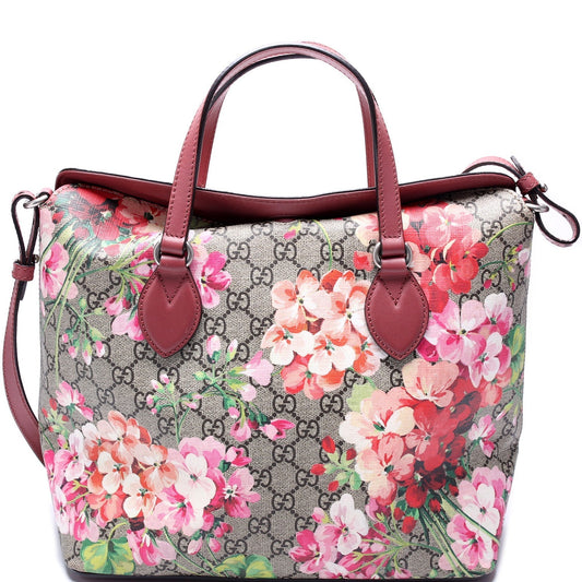 Gucci 429147 GG Blooms Fold Over Tote Bag