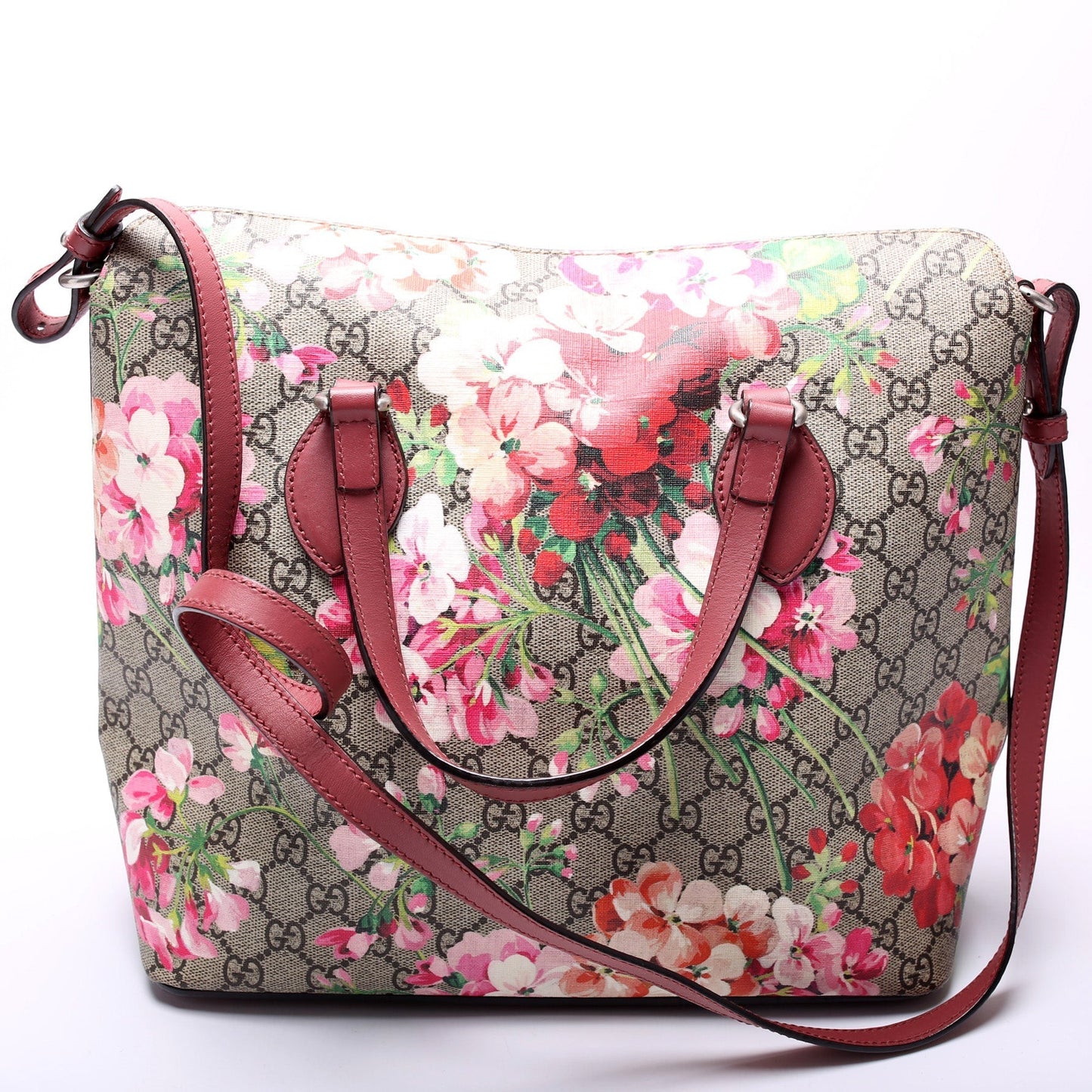 Gucci 429147 GG Blooms Fold Over Tote Bag