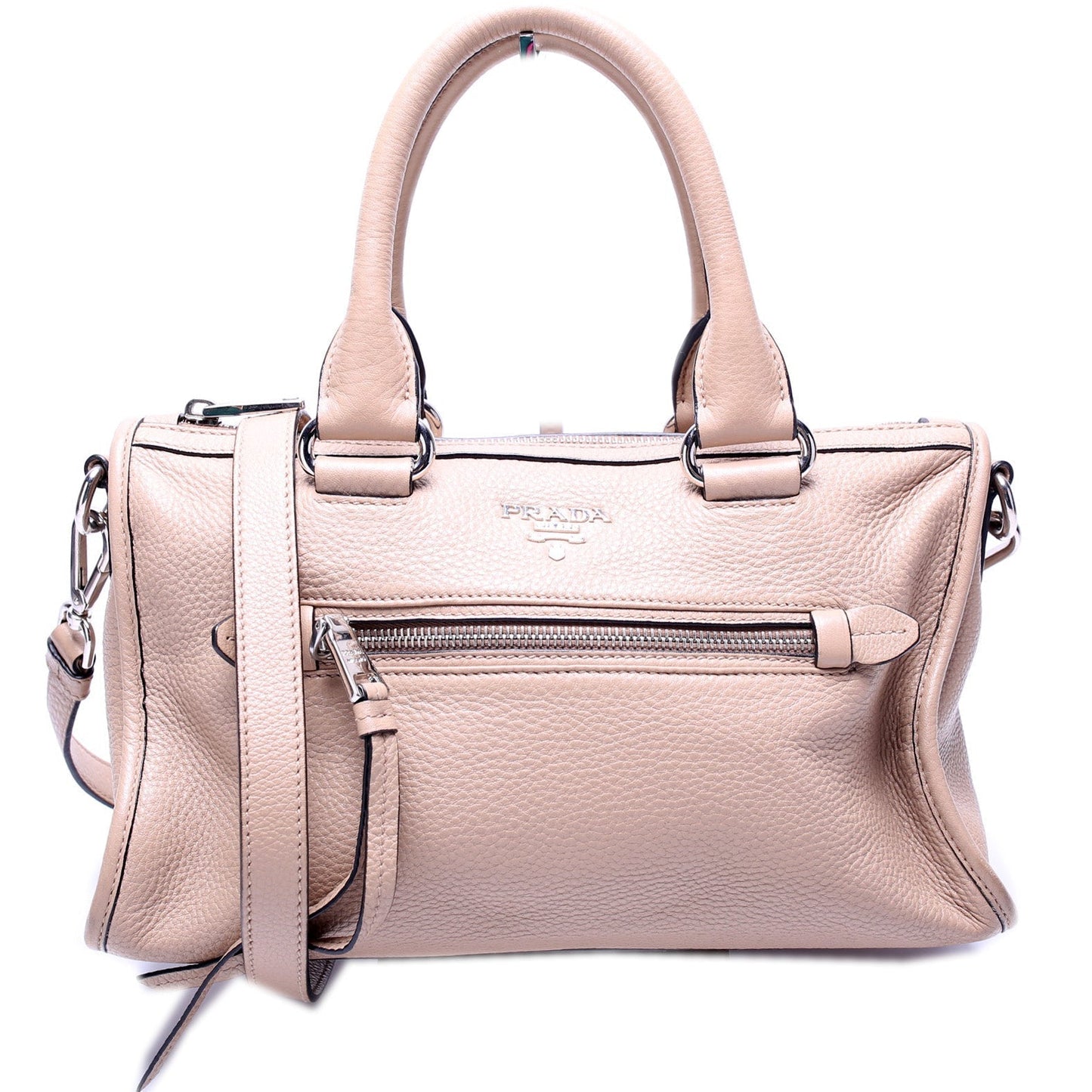 Prada Vitello Phenix Convertible Satchel Bag
