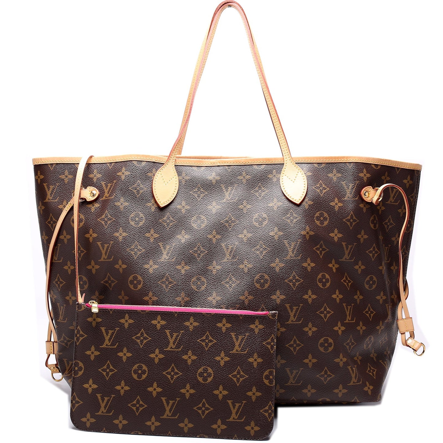 Louis Vuitton Neverfull W/Wallet GM Monogram