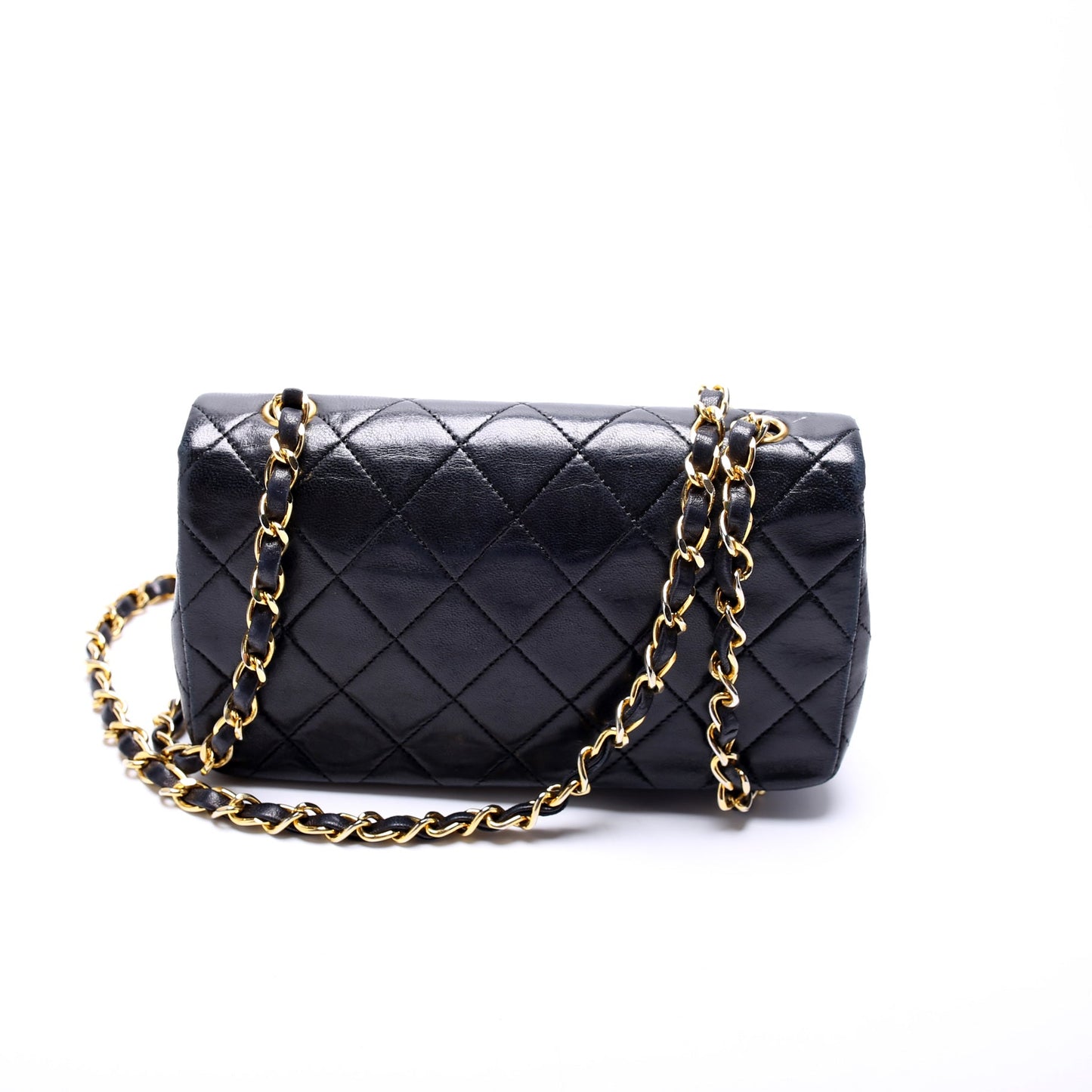 Chanel CC Full Flap Mini Quilted Lambskin Vintage Bag