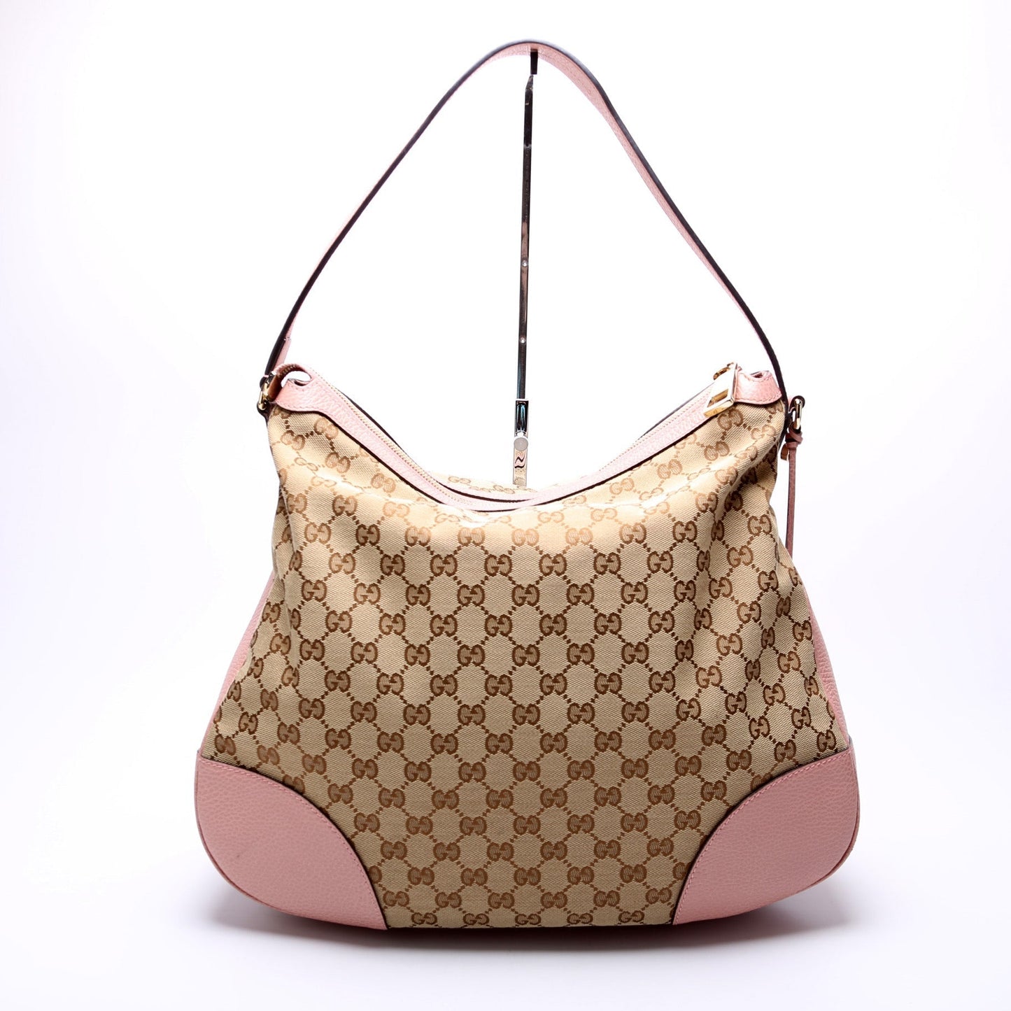 Gucci 449244 GG Canvas Bree Hobo Bag