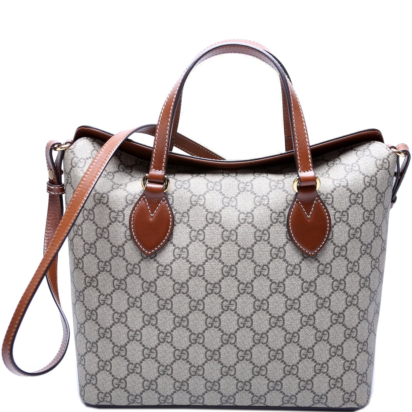 Gucci 429147 GG Canvas Fold Over Tote Bag