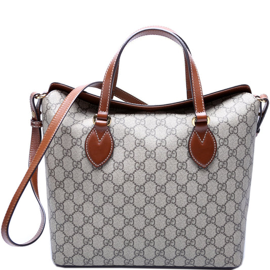 Gucci 429147 GG Canvas Fold Over Tote Bag